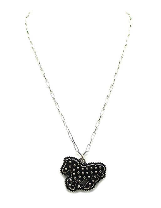 Western Dot Bubble Horse Necklace