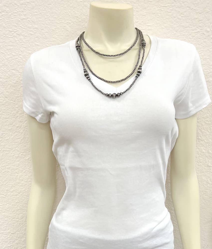 735604, Handmade Navajo Bead Necklace