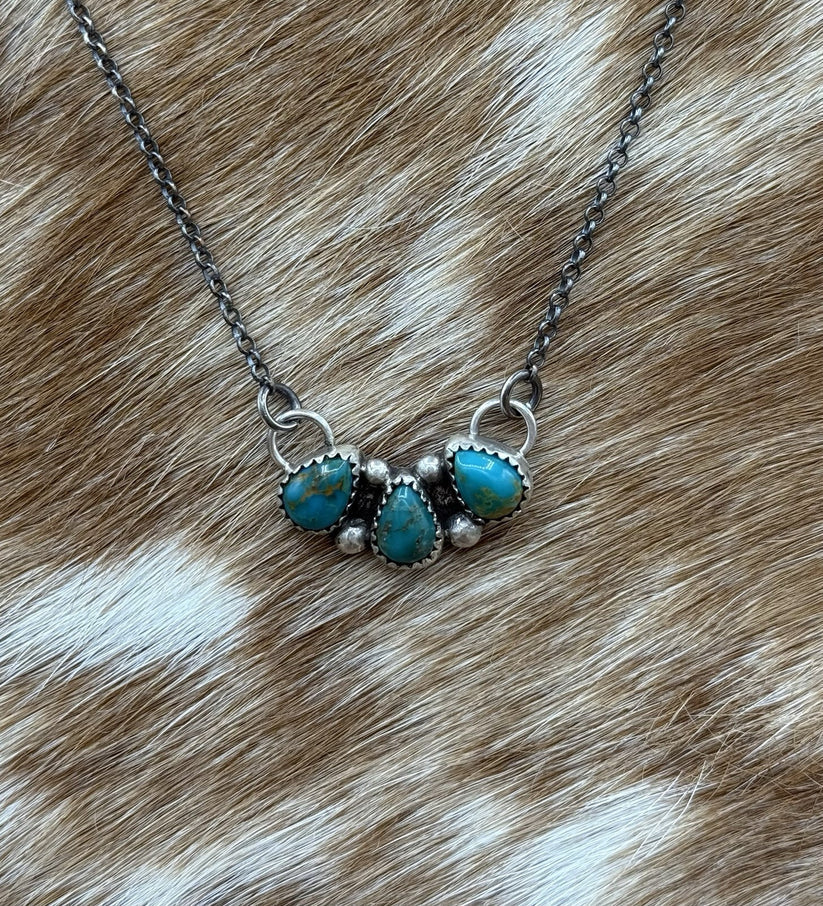 Navajo Turquoise Cluster 16"