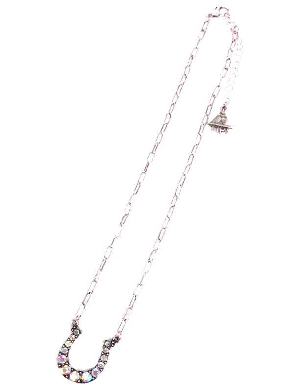 Western Horse Shoe Turquoise Necklace: AURORA