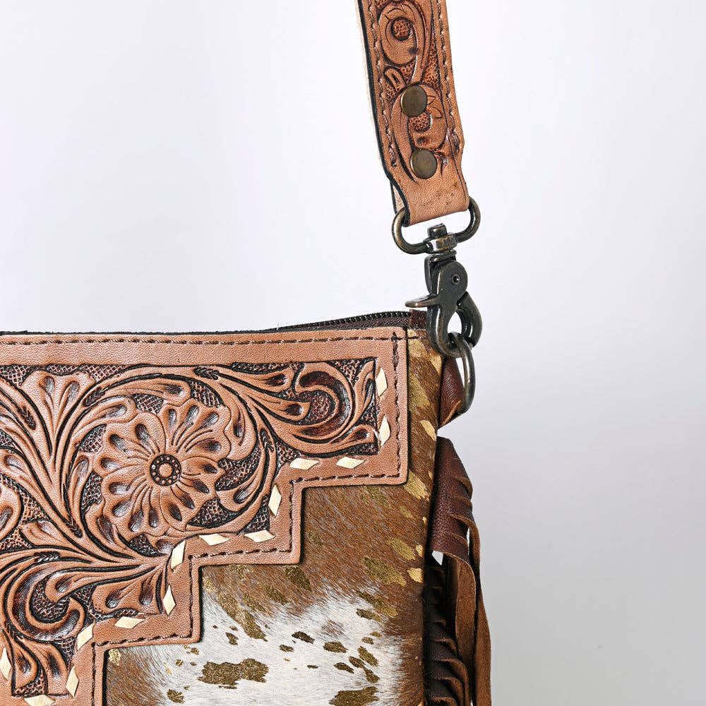 Crossbody Genuine Leather women bag western Bag