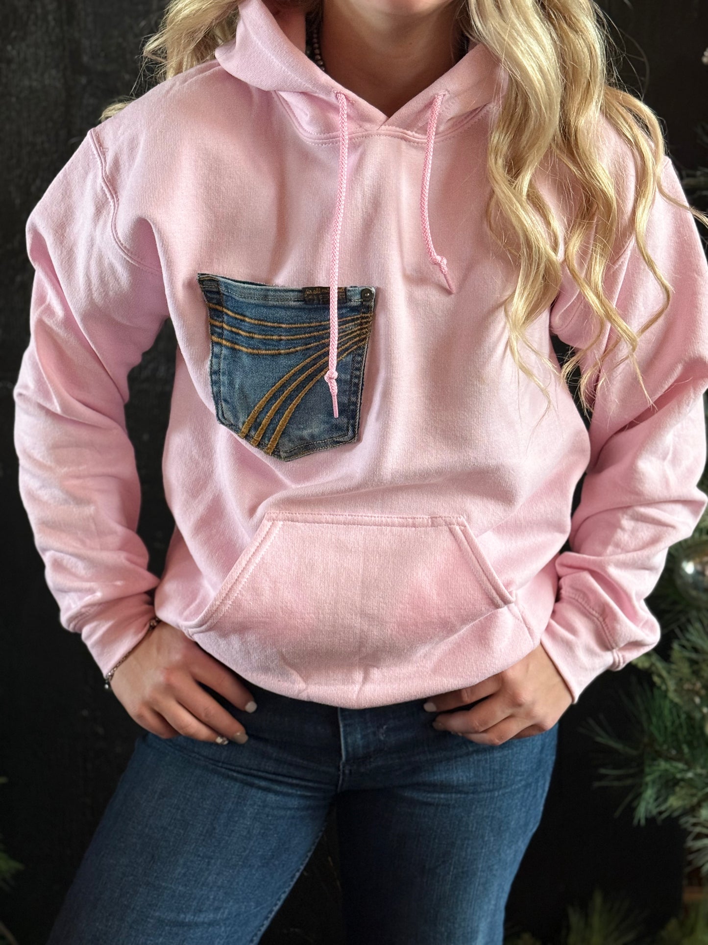 Pink Seven’s Pocket Hoodie small