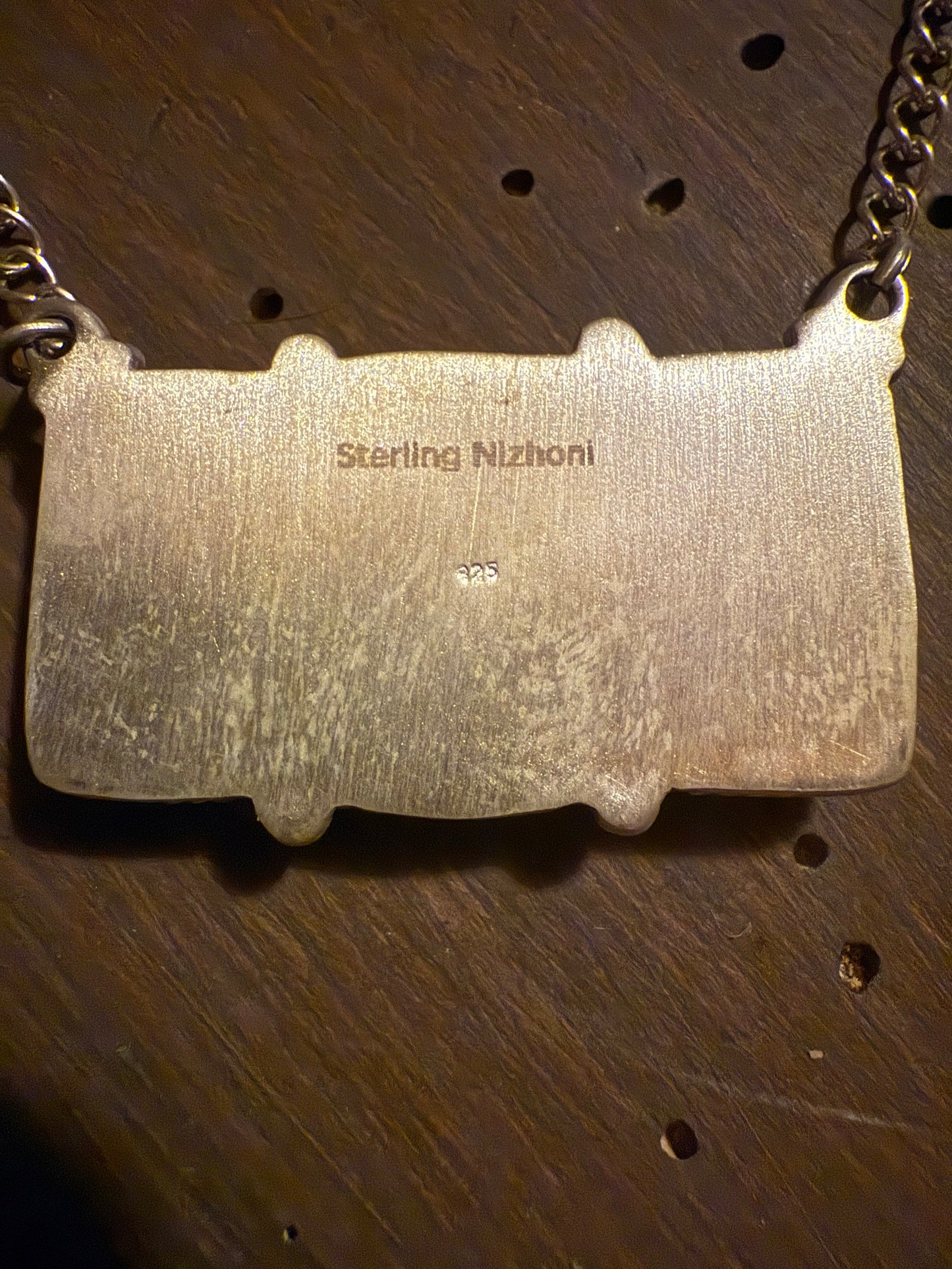 3 Stone Turquoise Bar Necklace (Nizhoni) Sterling Silver