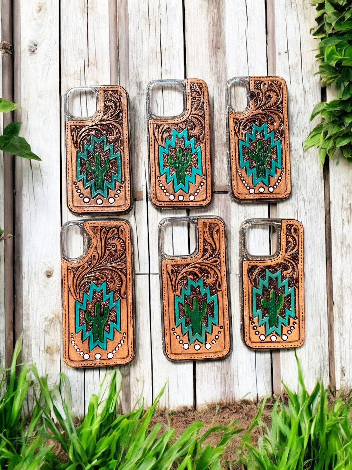 Cactus Leather iPhone Case : 16 Pro
