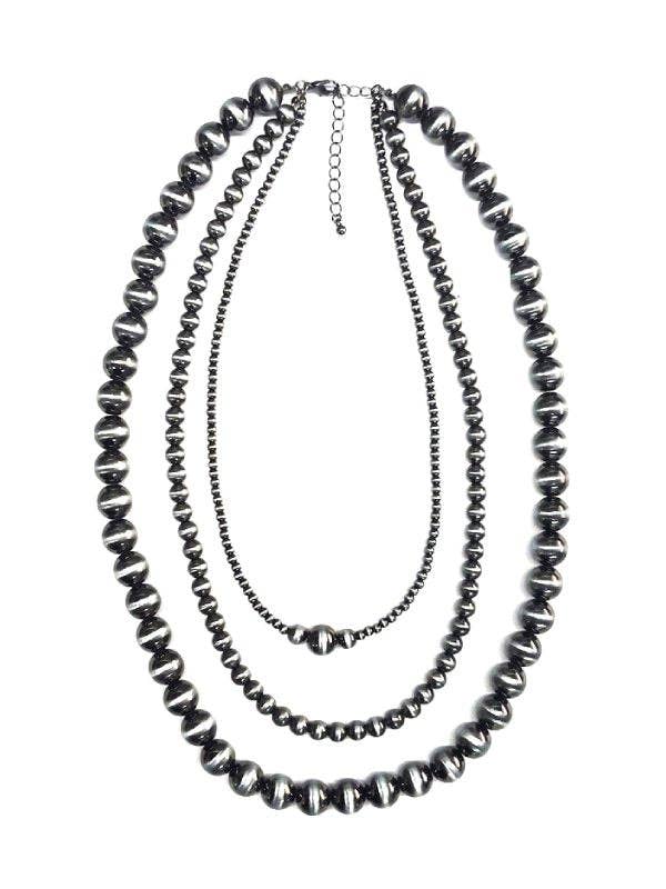 Western 3 Layered Navajo Pearl Necklace