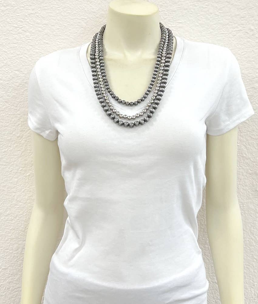 738350, Handmade Navajo Bead Necklace