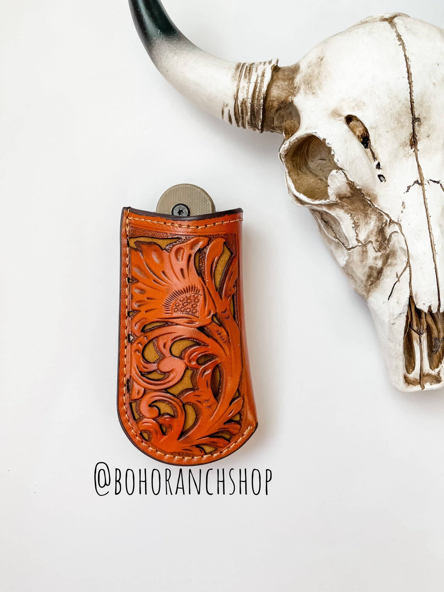 Leather Pocket Knife Sheath Genuine Leather Case Pocket: 4