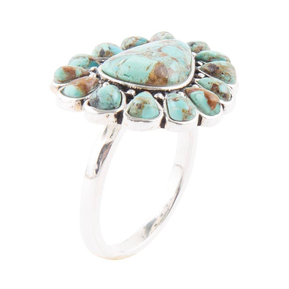 Durango Turquoise Multi-Stone Ring: 8