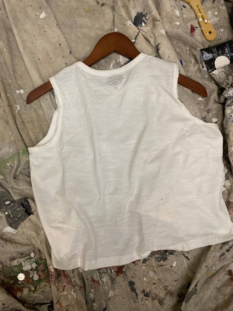 Cowboy Killer Muscle Crop Top  : Medium White