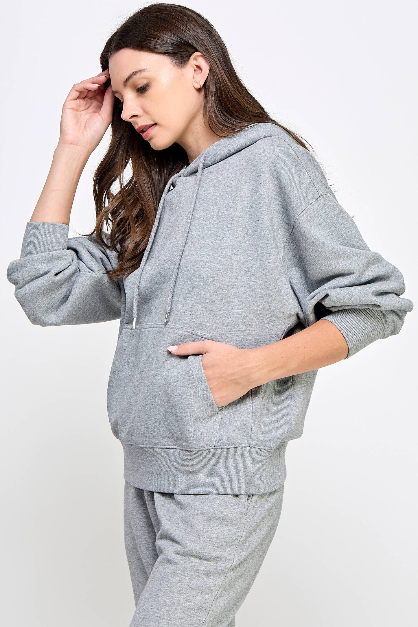 P9005T EVERYDAY SOFT FRENCH TERRY PULL-OVER HOODIE: Black / SMALL