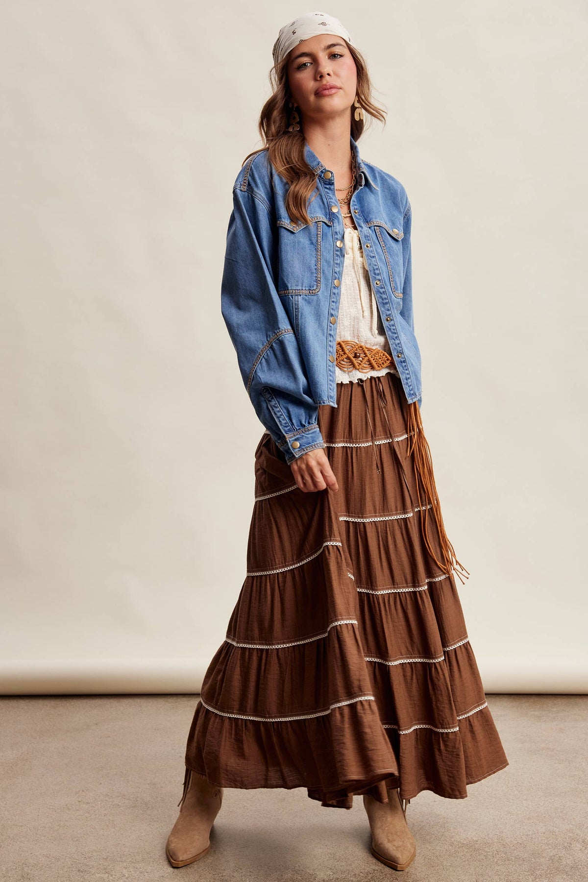 Western Stitch Denim Shirt LJ0281: Washed Cobalt / Contemporary / M