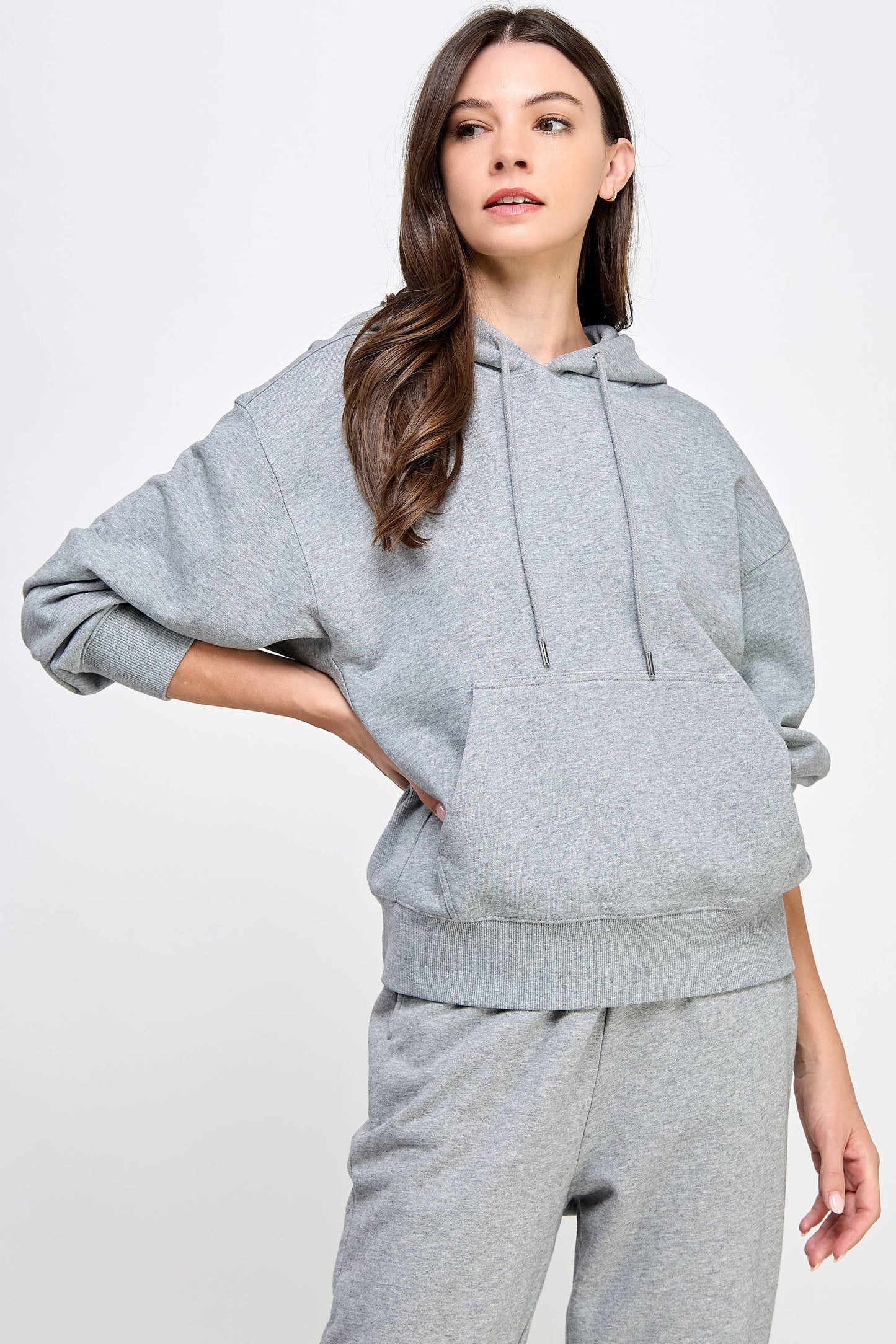 P9005T EVERYDAY SOFT FRENCH TERRY PULL-OVER HOODIE: Black / MEDIUM