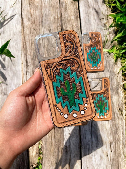 Cactus Leather iPhone Case : 15
