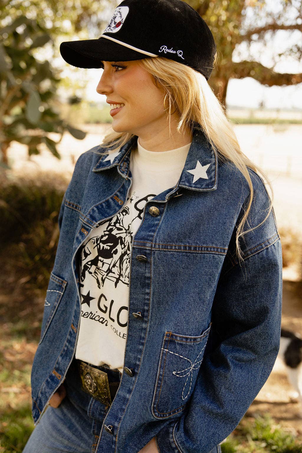 Saddle Up Cowgirl Denim Jacket: M/L