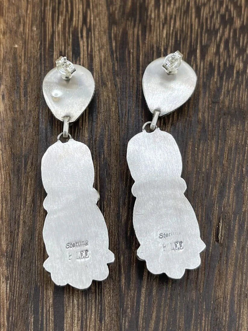 Turquoise Post Dangle Earring