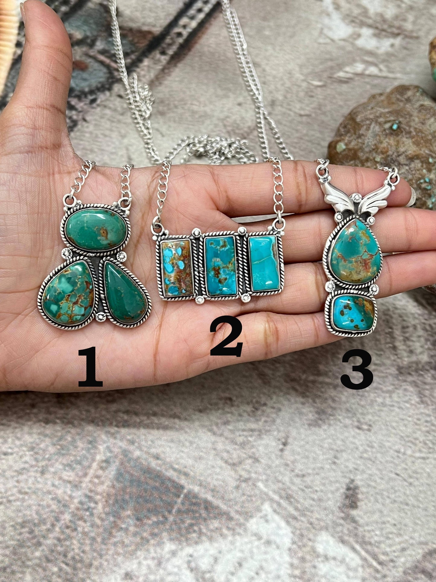 Handmade Sterling Silver Hardy Pit Necklace with Signed Nizhoni: 2