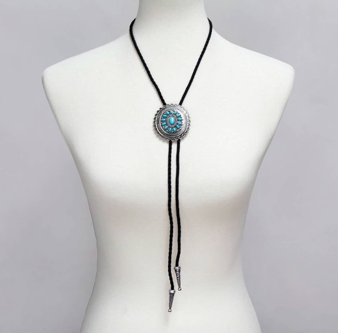 Western Bolo Long Pendant Necklace: STYLE 4