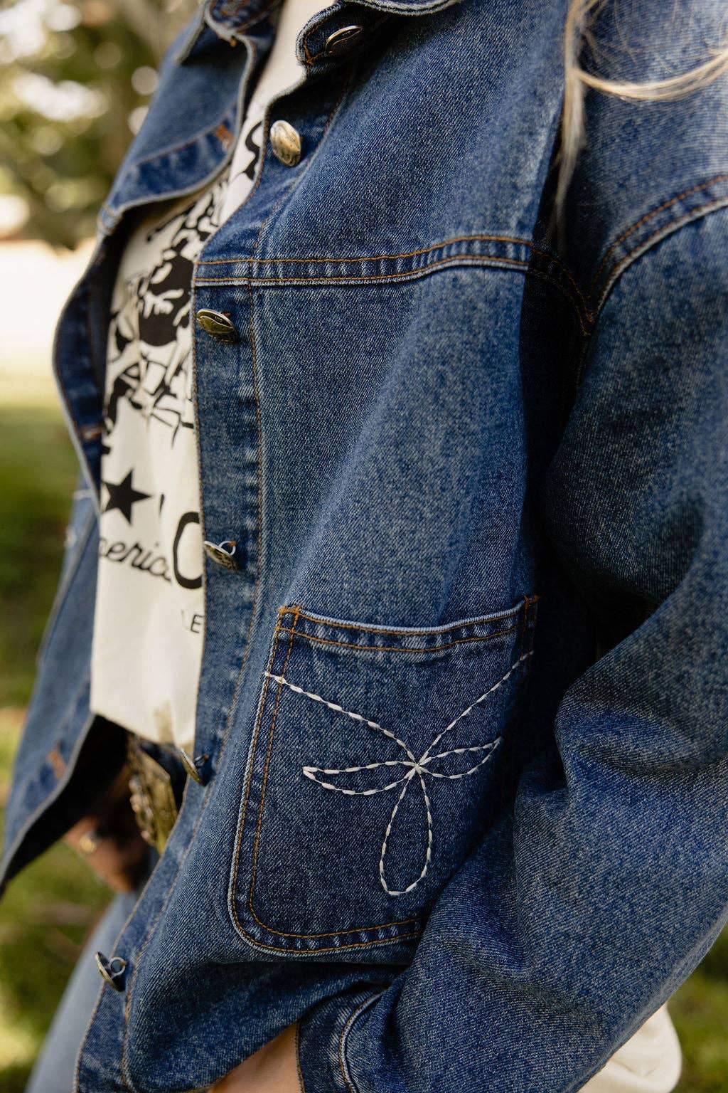 Saddle Up Cowgirl Denim Jacket: M/L