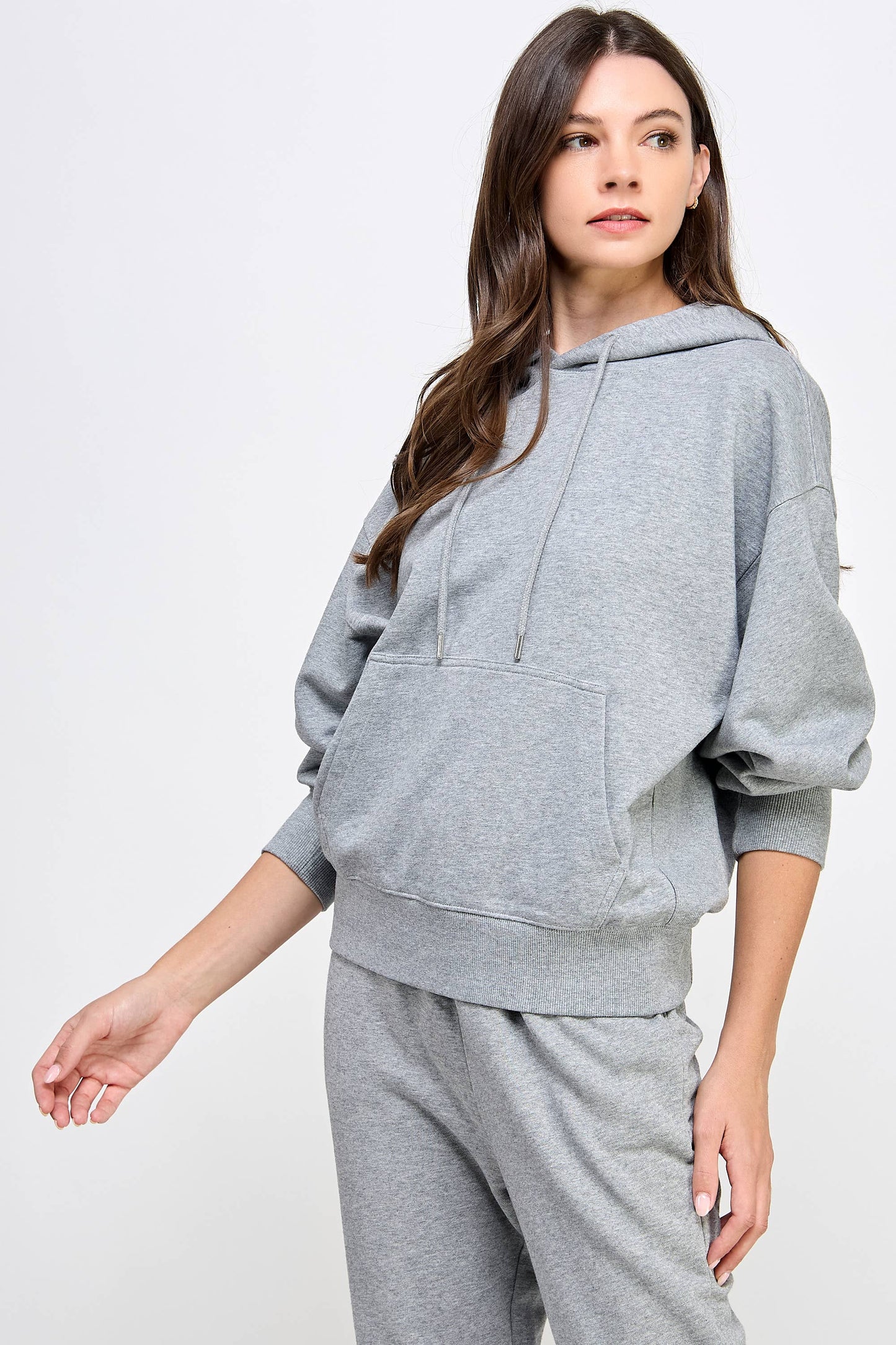 P9005T EVERYDAY SOFT FRENCH TERRY PULL-OVER HOODIE: Black / LARGE