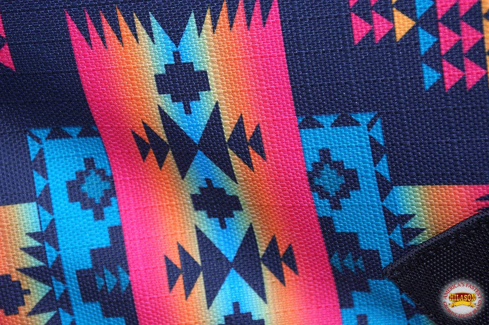 Hilason 1200D Ripstop Waterproof Turnout Winter Horse Blanket Aztec: Black Aztec / 75"