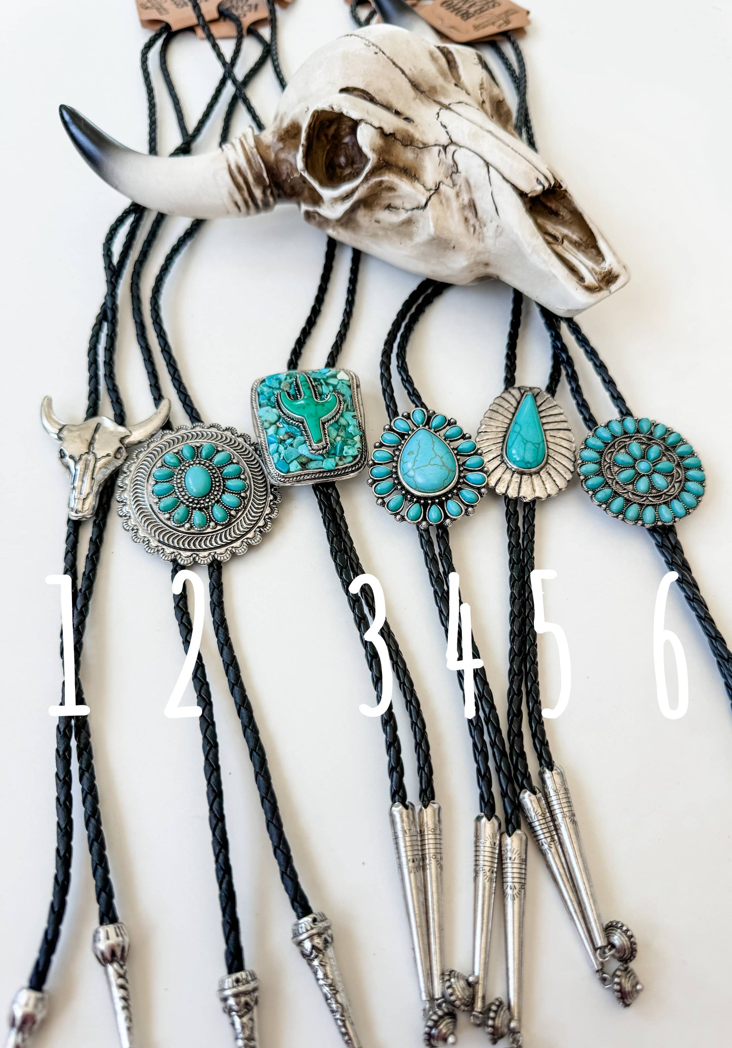 Western Bolo Long Pendant Necklace: STYLE 4