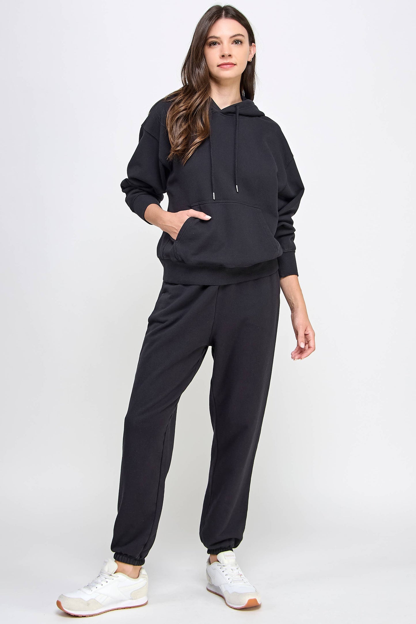 P9005T EVERYDAY SOFT FRENCH TERRY PULL-OVER HOODIE: Black / LARGE