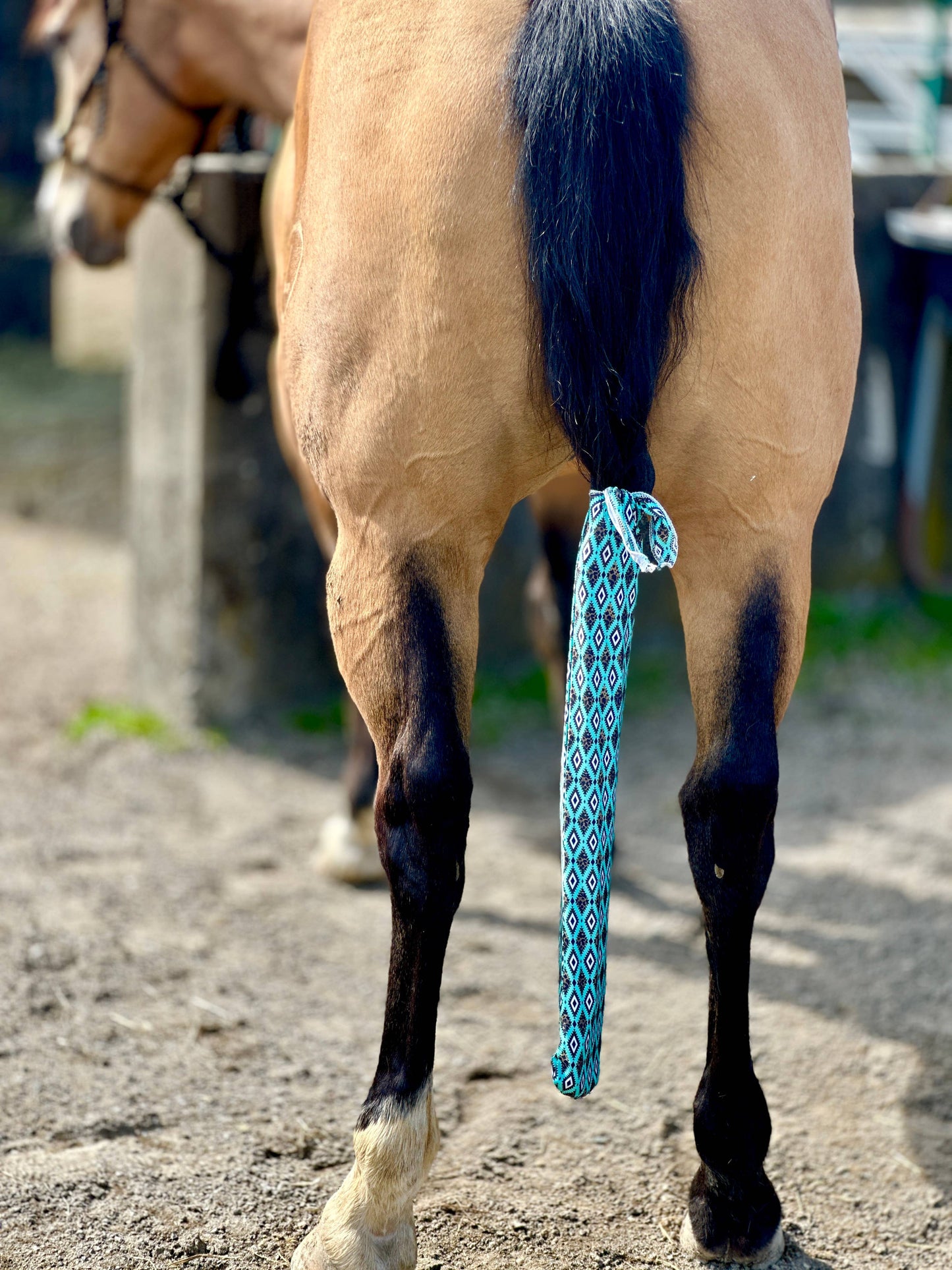 Lycra Tail Bag: Turquoise Howdy