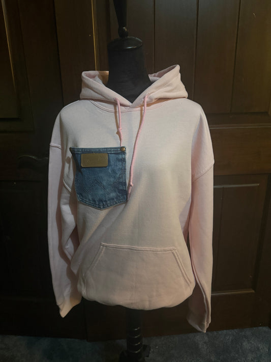 Pink Wrangler Pocket Hoodie