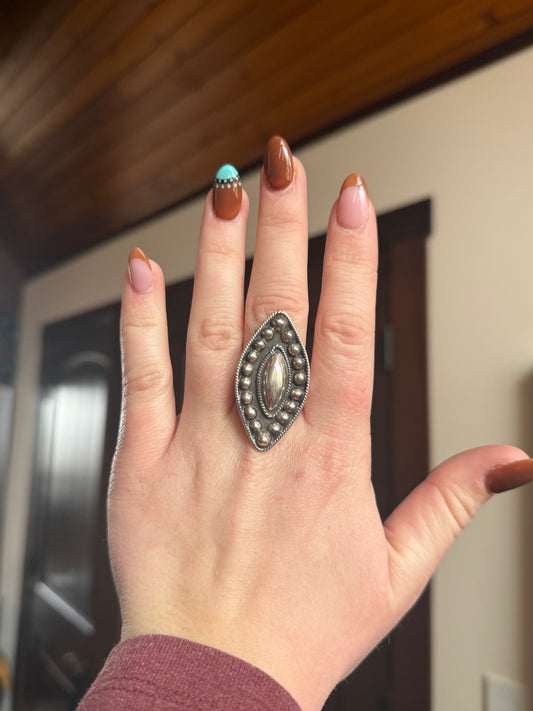 Sterling Silver - large oval