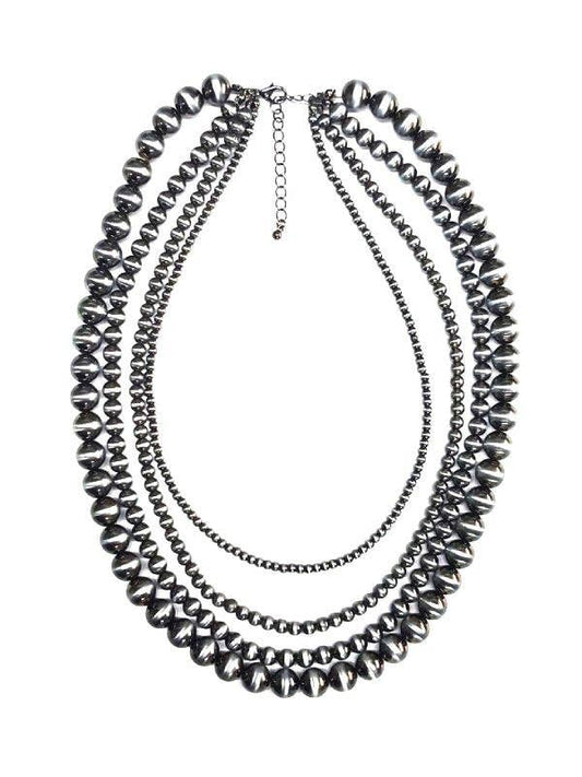 Western 4 Layered Navajo Pearl Necklace