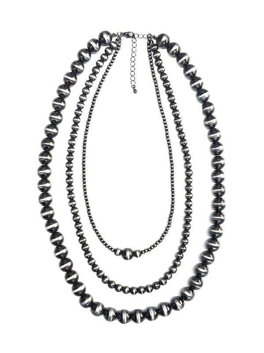 Western 3 Layered Navajo Pearl Necklace