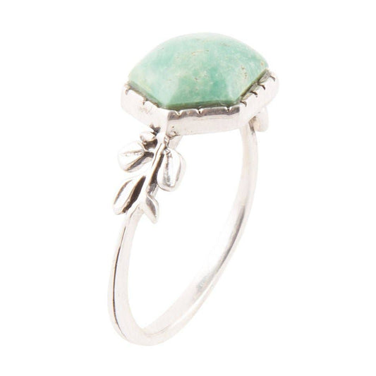 Laurel Turquoise and Sterling Ring: 7