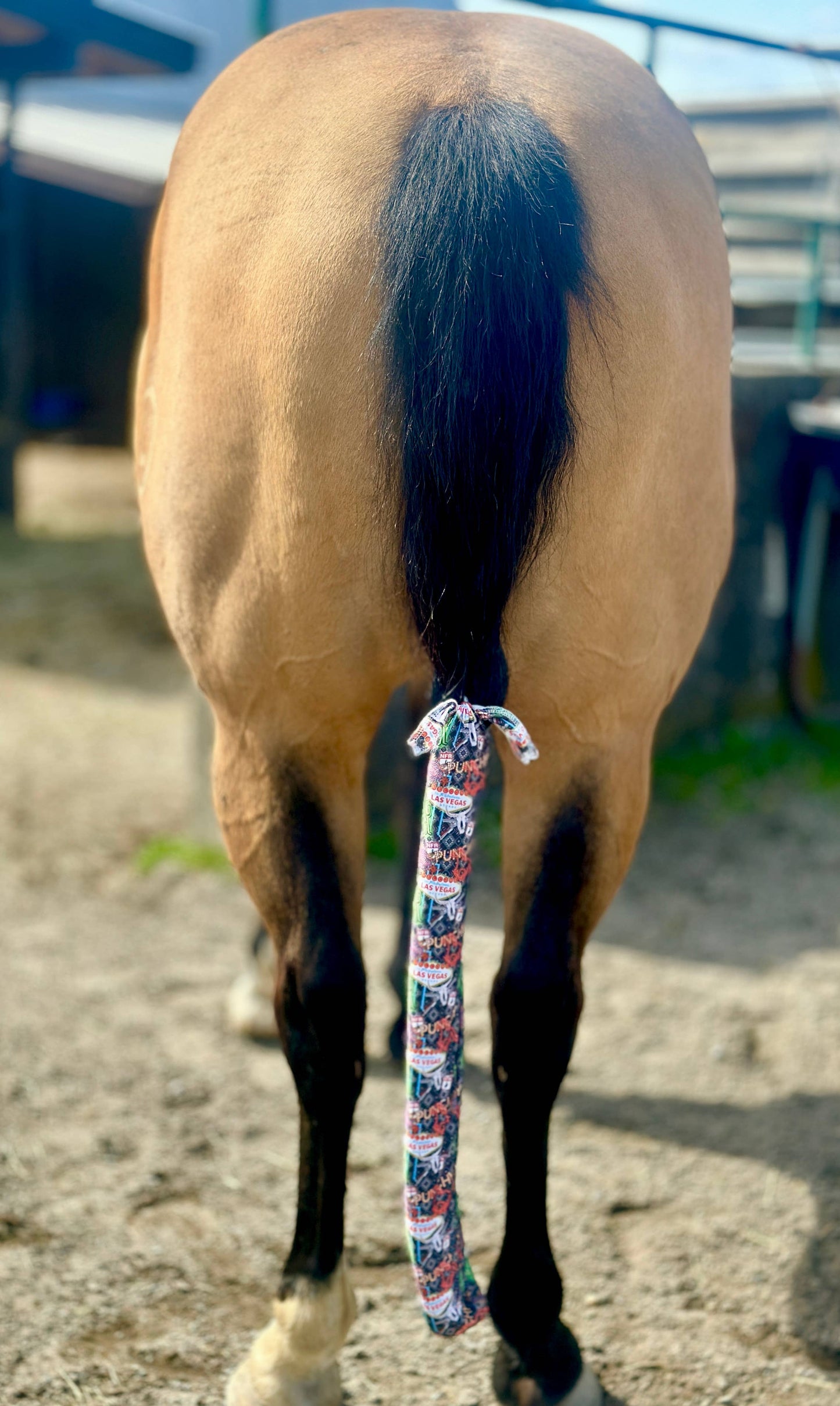 Lycra Tail Bag: Turquoise Howdy