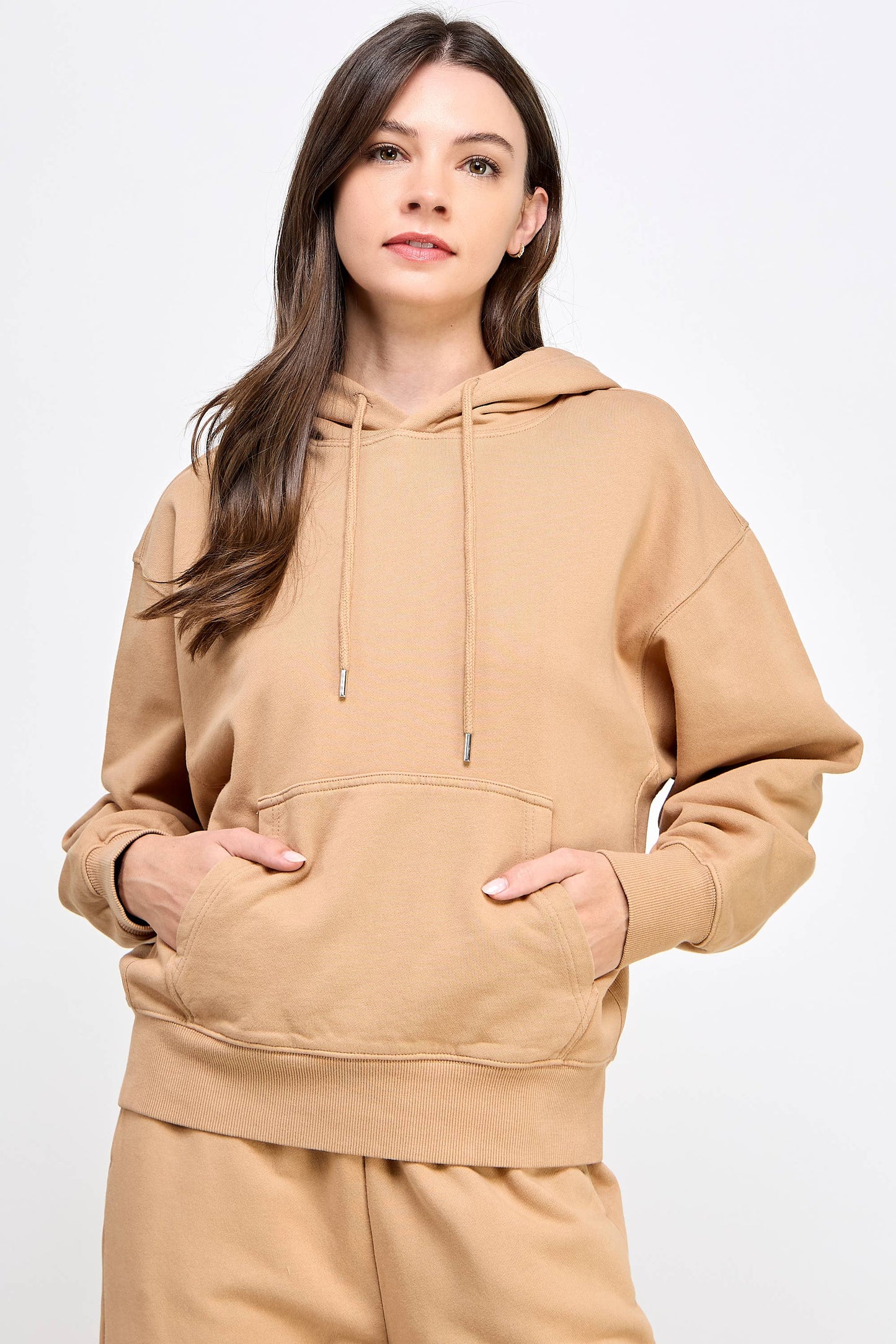 P9005T EVERYDAY SOFT FRENCH TERRY PULL-OVER HOODIE: Black / MEDIUM