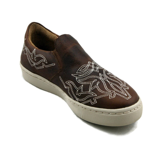 Montana Leather Slip-On Tennis