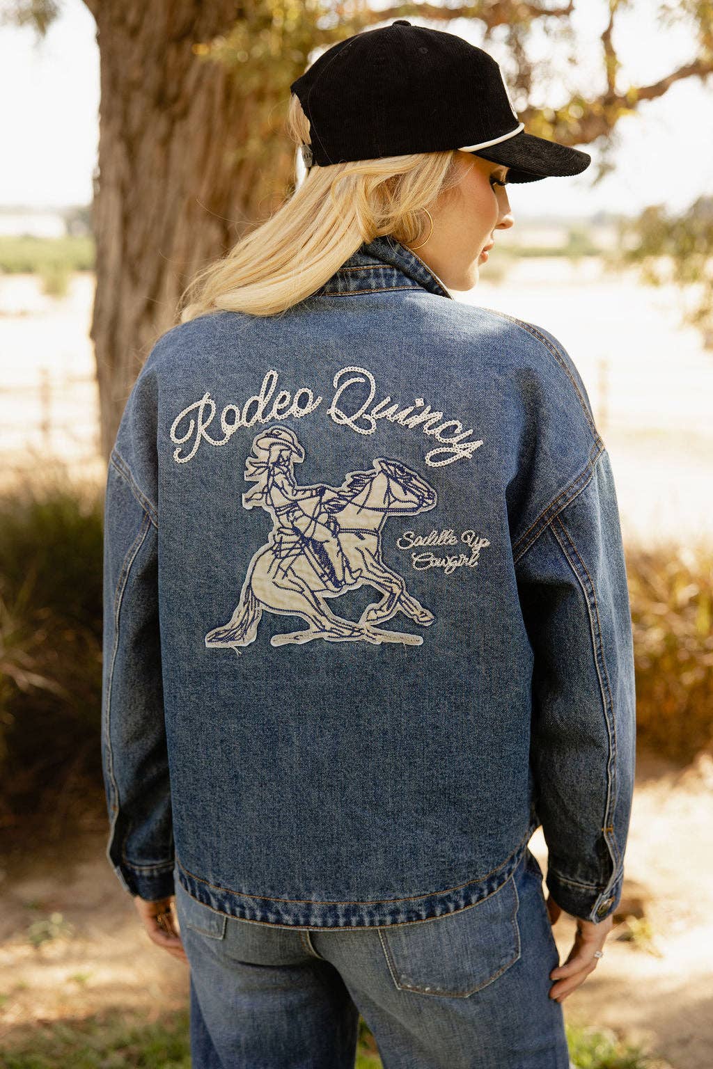 Saddle Up Cowgirl Denim Jacket: M/L