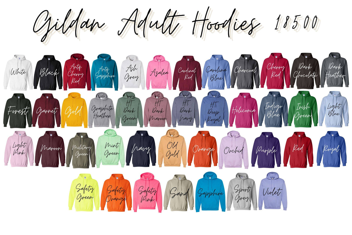 Gildan Adult Hoodie Blank 18500: Charcoal / M