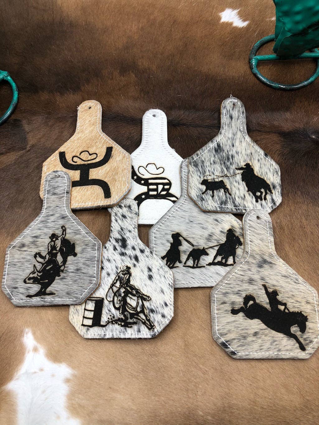 RODEO THEMED EAR TAGS: BARREL RACING