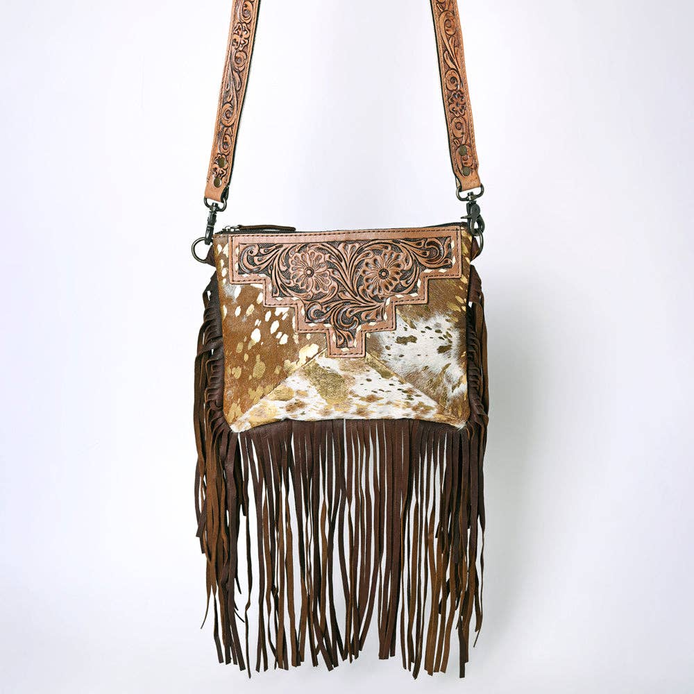Crossbody Genuine Leather women bag western Bag