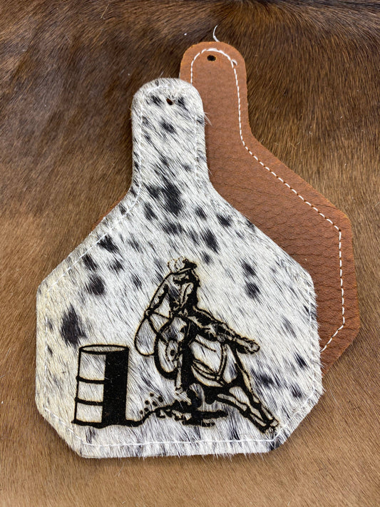 RODEO THEMED EAR TAGS: BARREL RACING