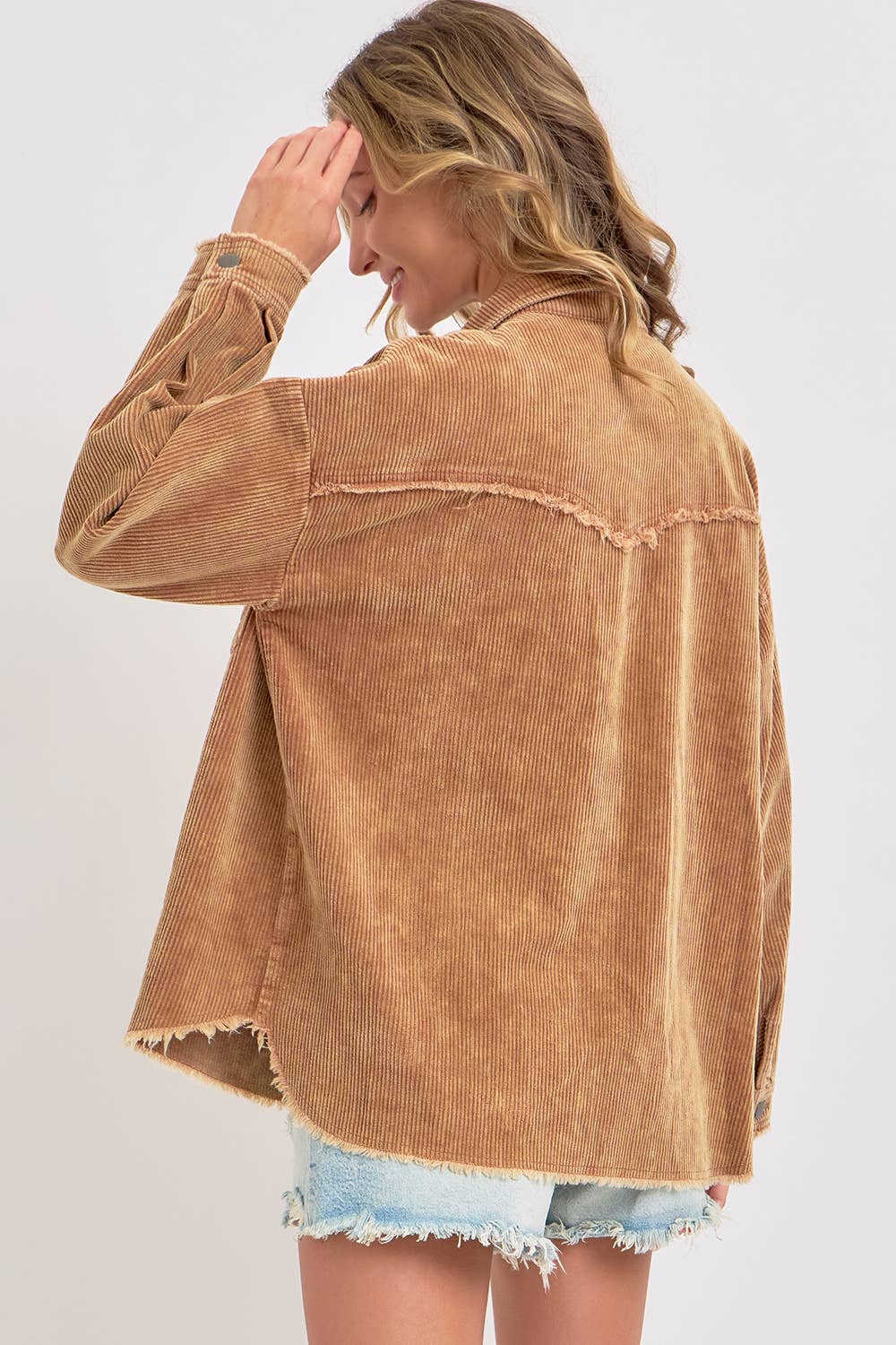 SHACKET MINERAL WASHED CORDUROY: CAMEL