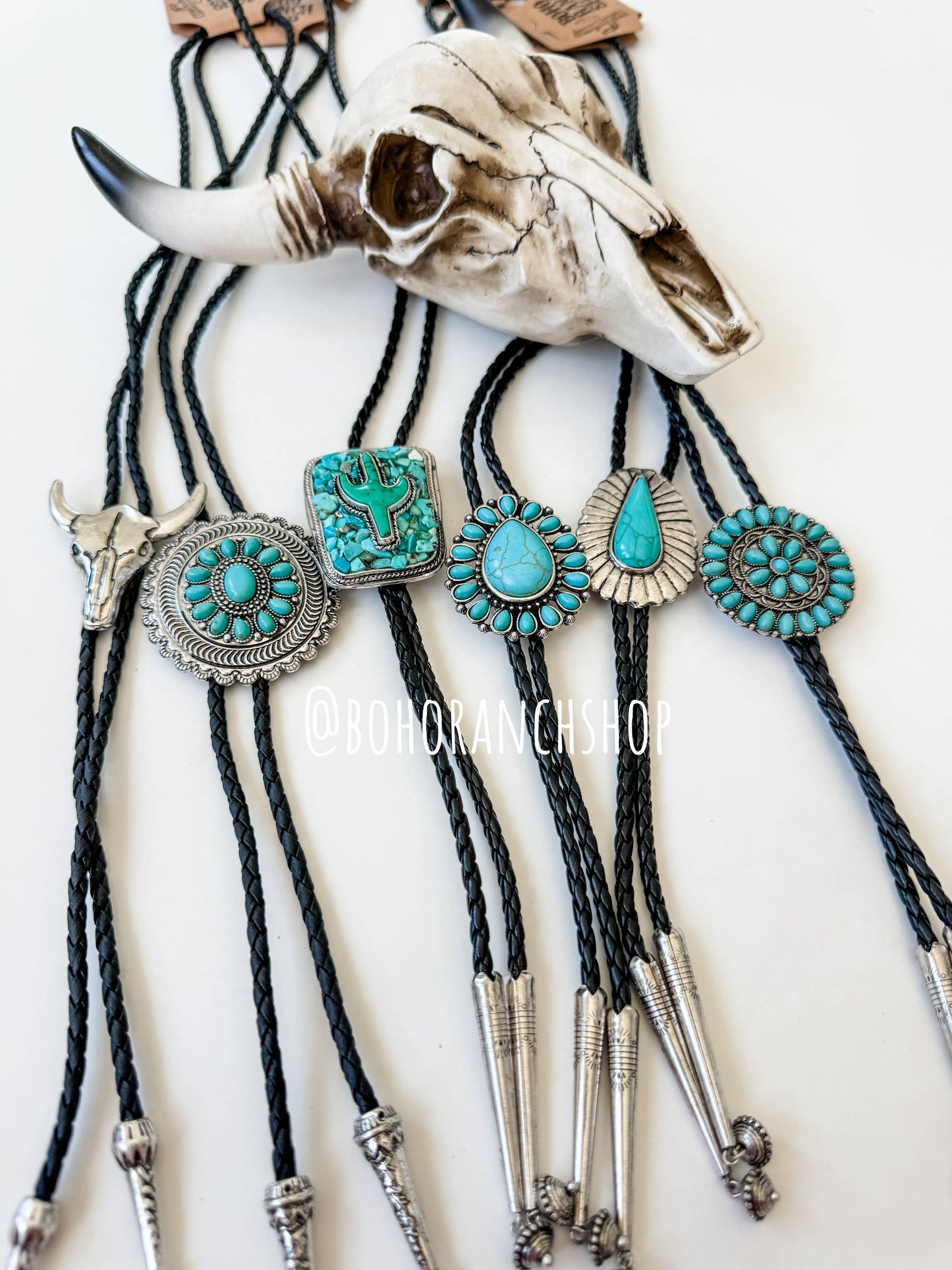 Western Bolo Long Pendant Necklace: STYLE 4