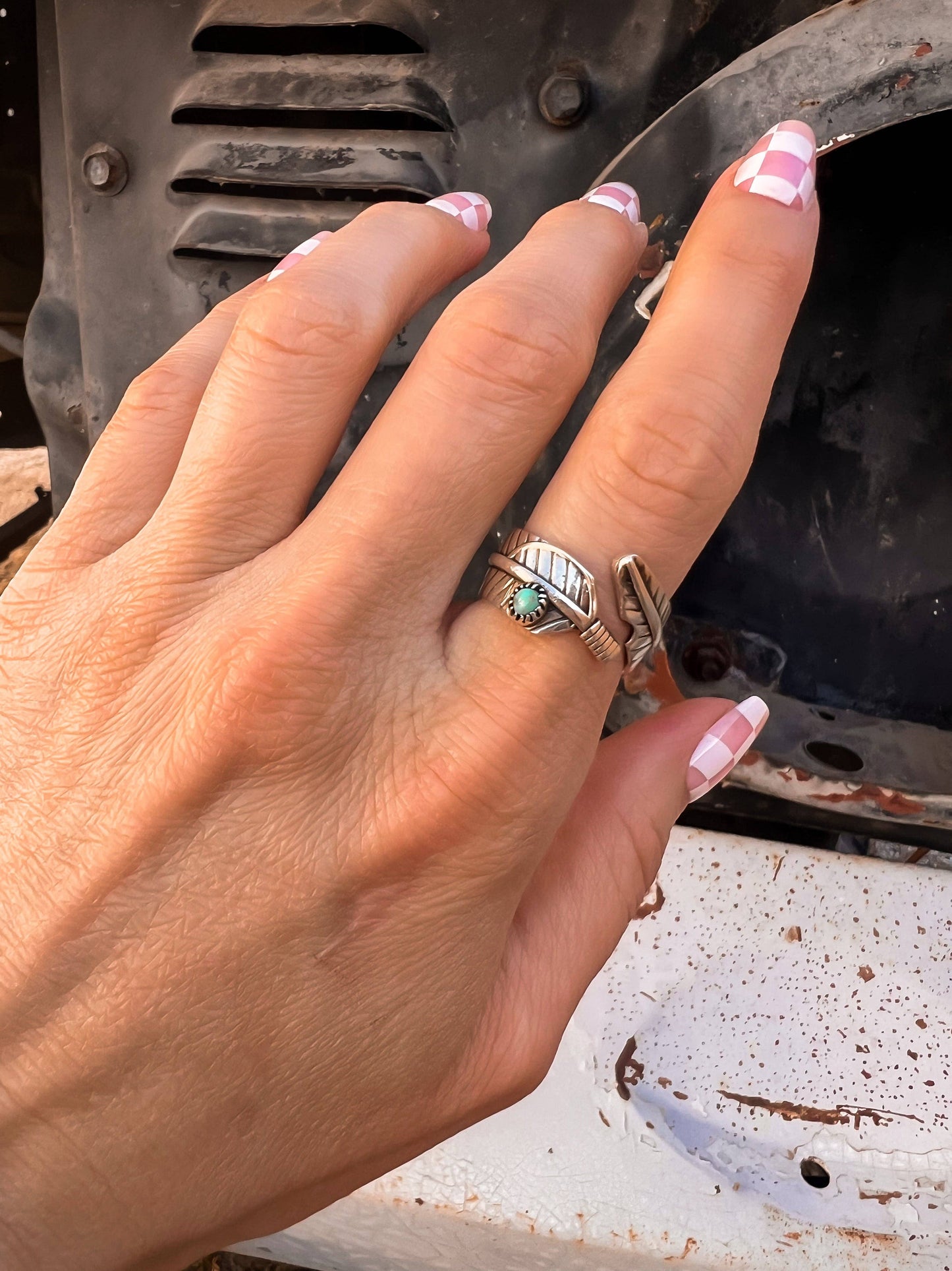 Free Flying Boho Feather Sterling Silver Ring | PRE ORDER NOW OPEN: Turquosie