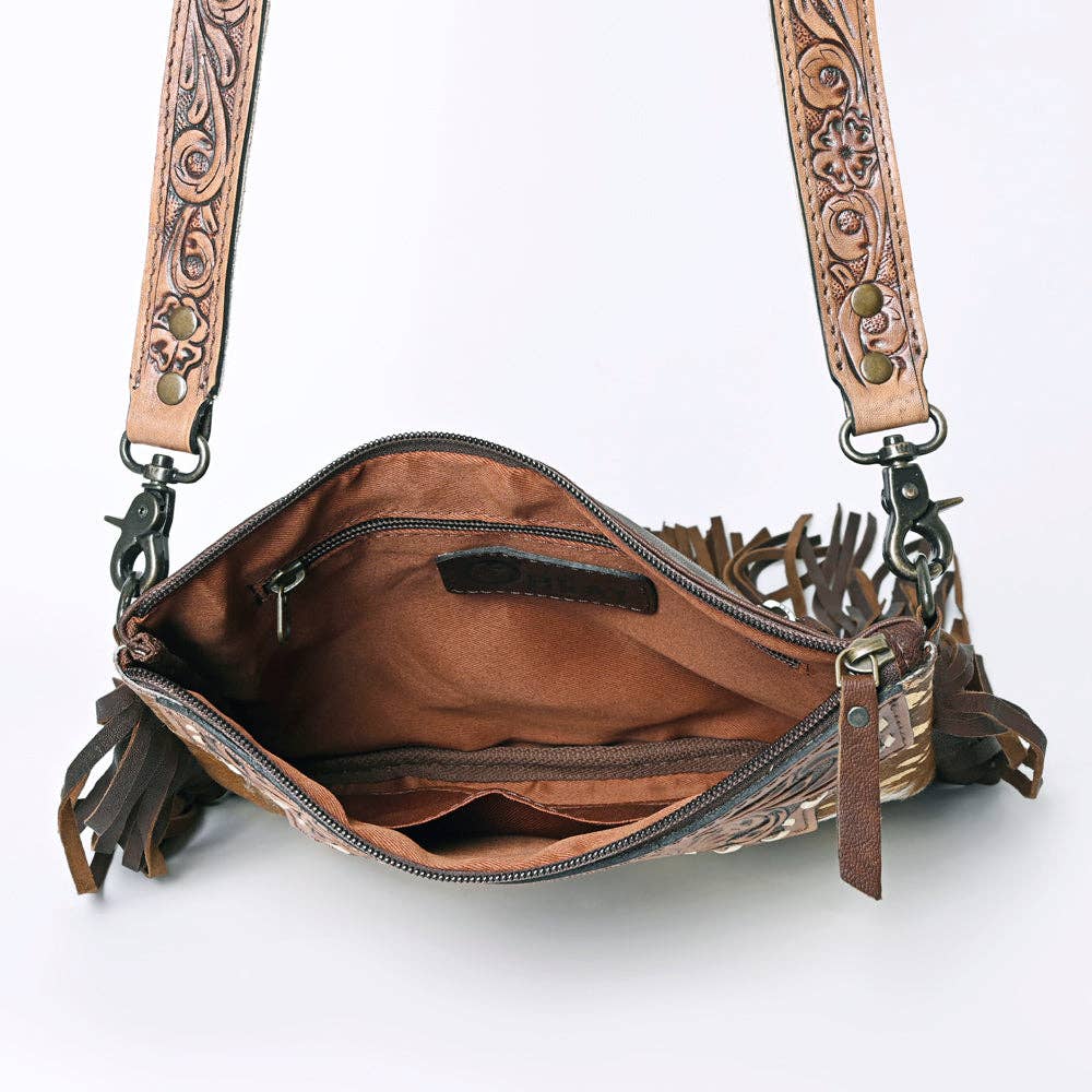 Crossbody Genuine Leather women bag western Bag