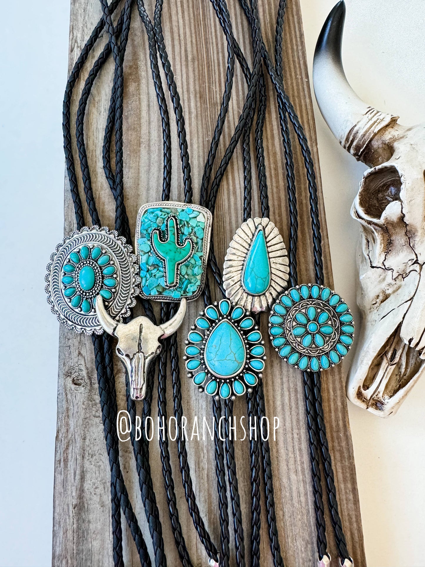 Western Bolo Long Pendant Necklace: STYLE 4