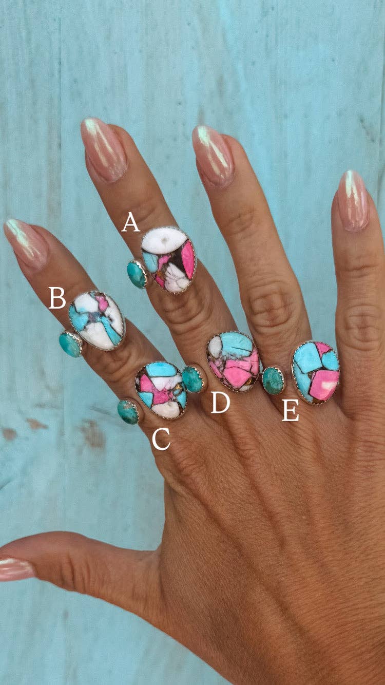 Dubble Bubble Adjustable Ring: B