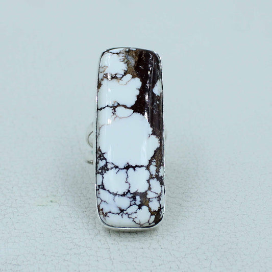 Wild Horse Jasper 925 Sterling Silver Ring: 9