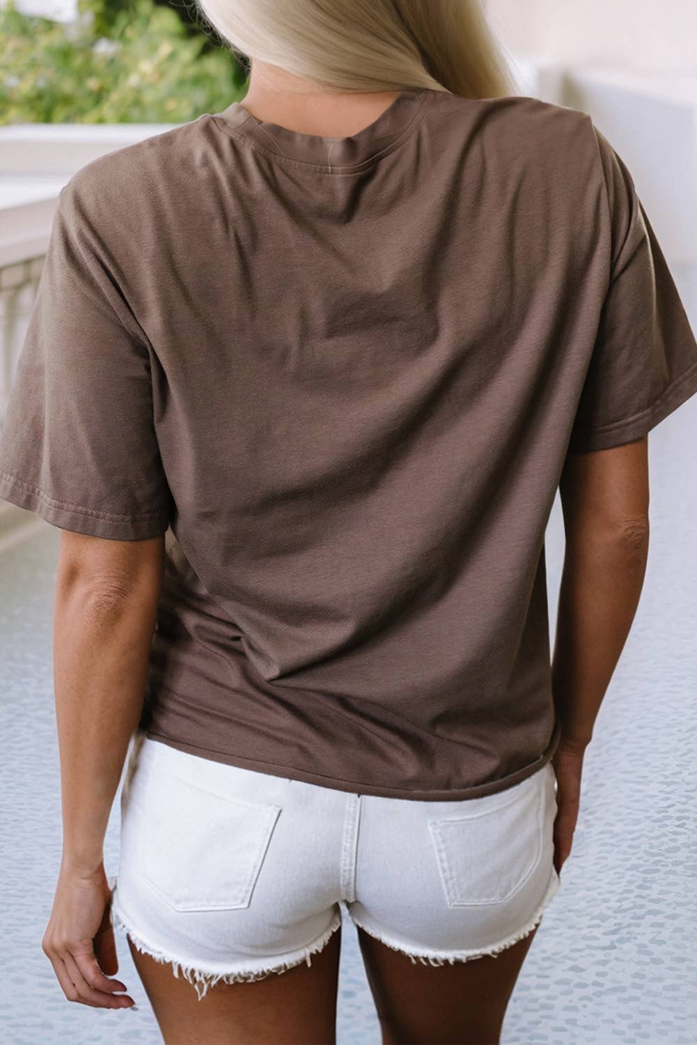LDC Honky Tonk Honey Graphic Crew Neck Western Fashion Tee: Chicory Coffee