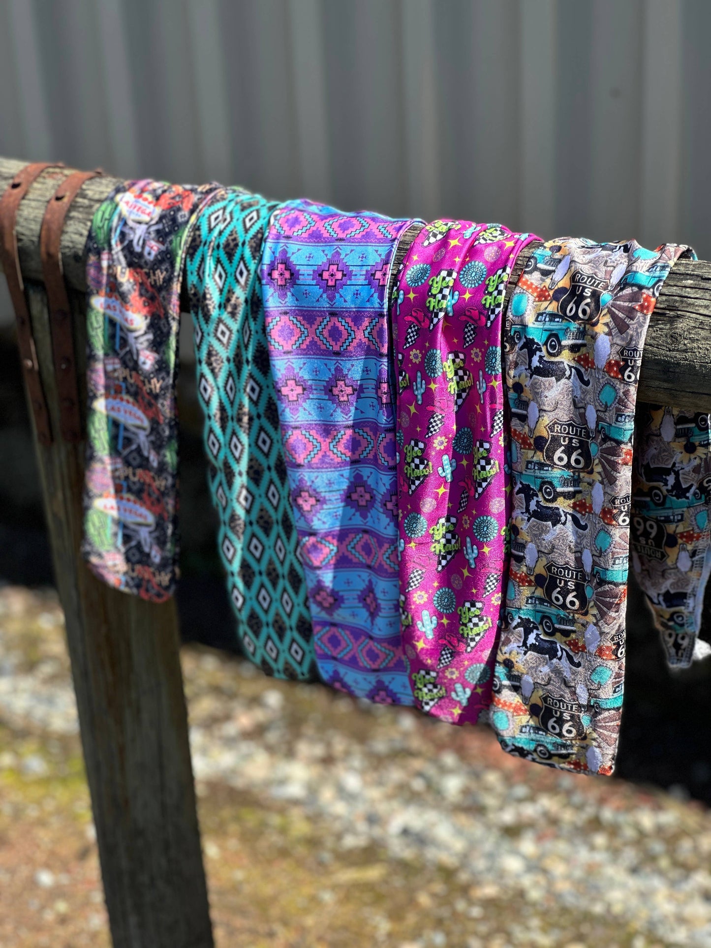 Lycra Tail Bag: Turquoise Howdy
