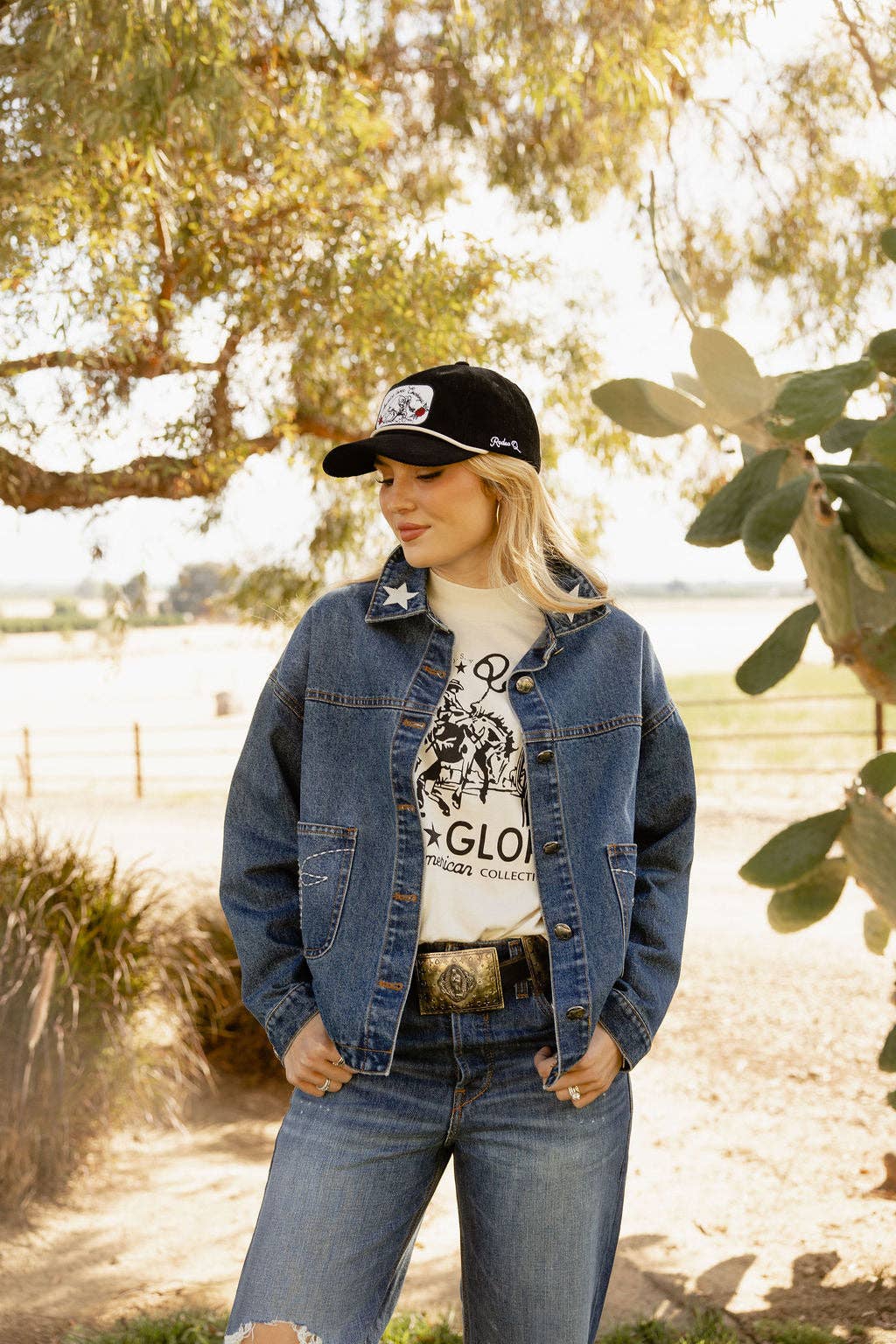 Saddle Up Cowgirl Denim Jacket: M/L